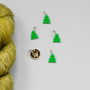 "Walk" stitch marker (fir trees)