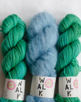 YARNSET "FLUFFY STRIPE SLIPOVER"