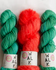 YARNSET "FLUFFY STRIPE SLIPOVER"