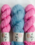 YARNSET "FLUFFY STRIPE SLIPOVER"