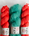 YARNSET "FLUFFY STRIPE SLIPOVER"