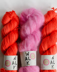 YARNSET "FLUFFY STRIPE SLIPOVER"
