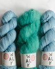 YARNSET "FLUFFY STRIPE SLIPOVER"