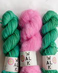 YARNSET "FLUFFY STRIPE SLIPOVER"