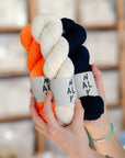 YARN SET "Neon Bliss" - 2-colour-stripes