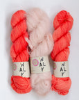 YARNSET "FLUFFY STRIPE SLIPOVER"