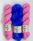YARNSET "FLUFFY STRIPE SLIPOVER"