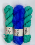 YARNSET "FLUFFY STRIPE SLIPOVER"