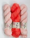 YARNSET "FLUFFY STRIPE SLIPOVER"