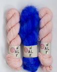 YARNSET "FLUFFY STRIPE SLIPOVER"