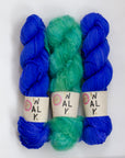YARNSET "FLUFFY STRIPE SLIPOVER"