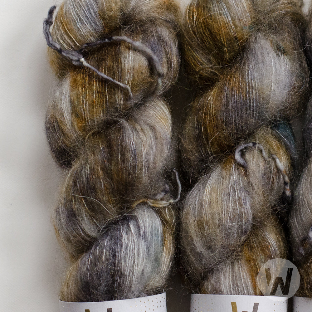 Kid Mohair Lace &quot;Metal Dust&quot; - ready to ship colors