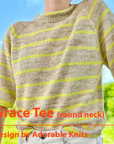 Yarn Set "Adorable Grace Tee round neck" (striped version)