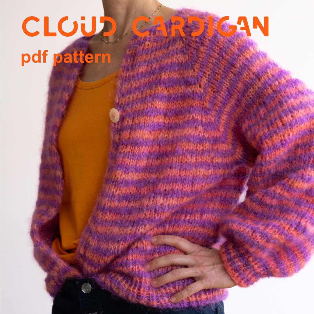 Cloud Cardigan - pdf knitting instructions