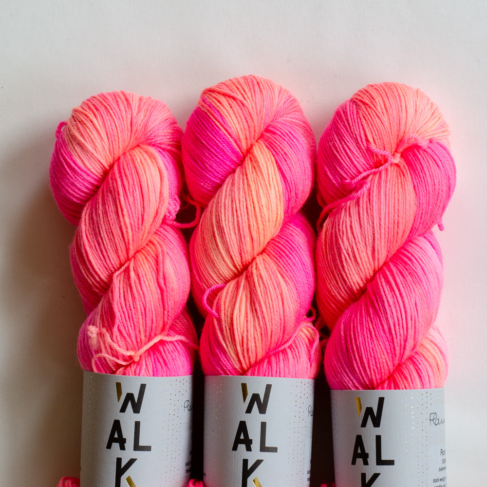 Pure Sock &quot;Flamingo Pink&quot; - ready to ship colors