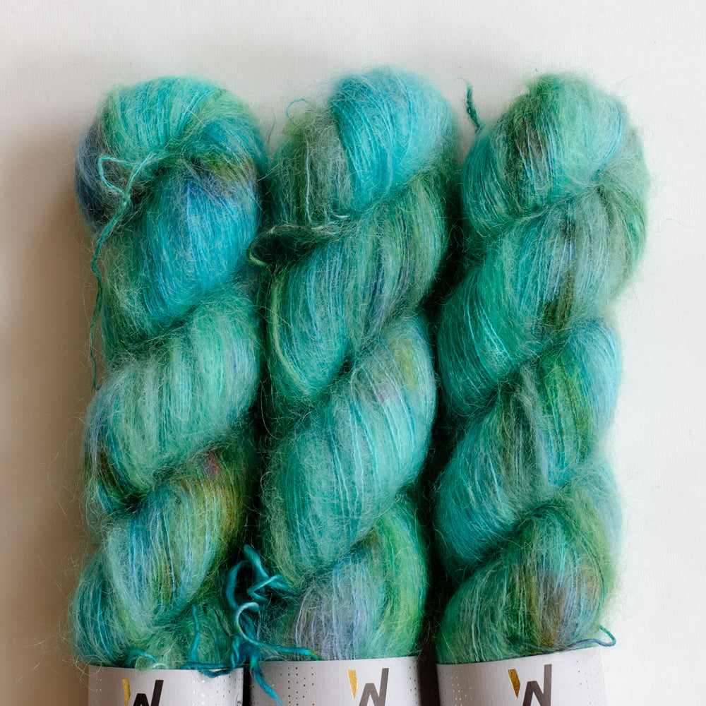 Kid Mohair Lace &quot;Great Barrier Reef&quot; - ready to ship colors
