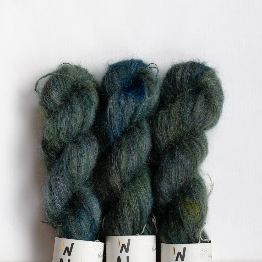 Kid Mohair Lace &quot;Petroleum&quot; - ready to ship colors