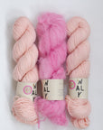YARNSET "FLUFFY STRIPE SLIPOVER"