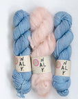 YARNSET "FLUFFY STRIPE SLIPOVER"