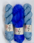 YARNSET "FLUFFY STRIPE SLIPOVER"