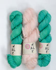 YARNSET "FLUFFY STRIPE SLIPOVER"