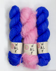 YARNSET "FLUFFY STRIPE SLIPOVER"
