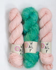 YARNSET "FLUFFY STRIPE SLIPOVER"
