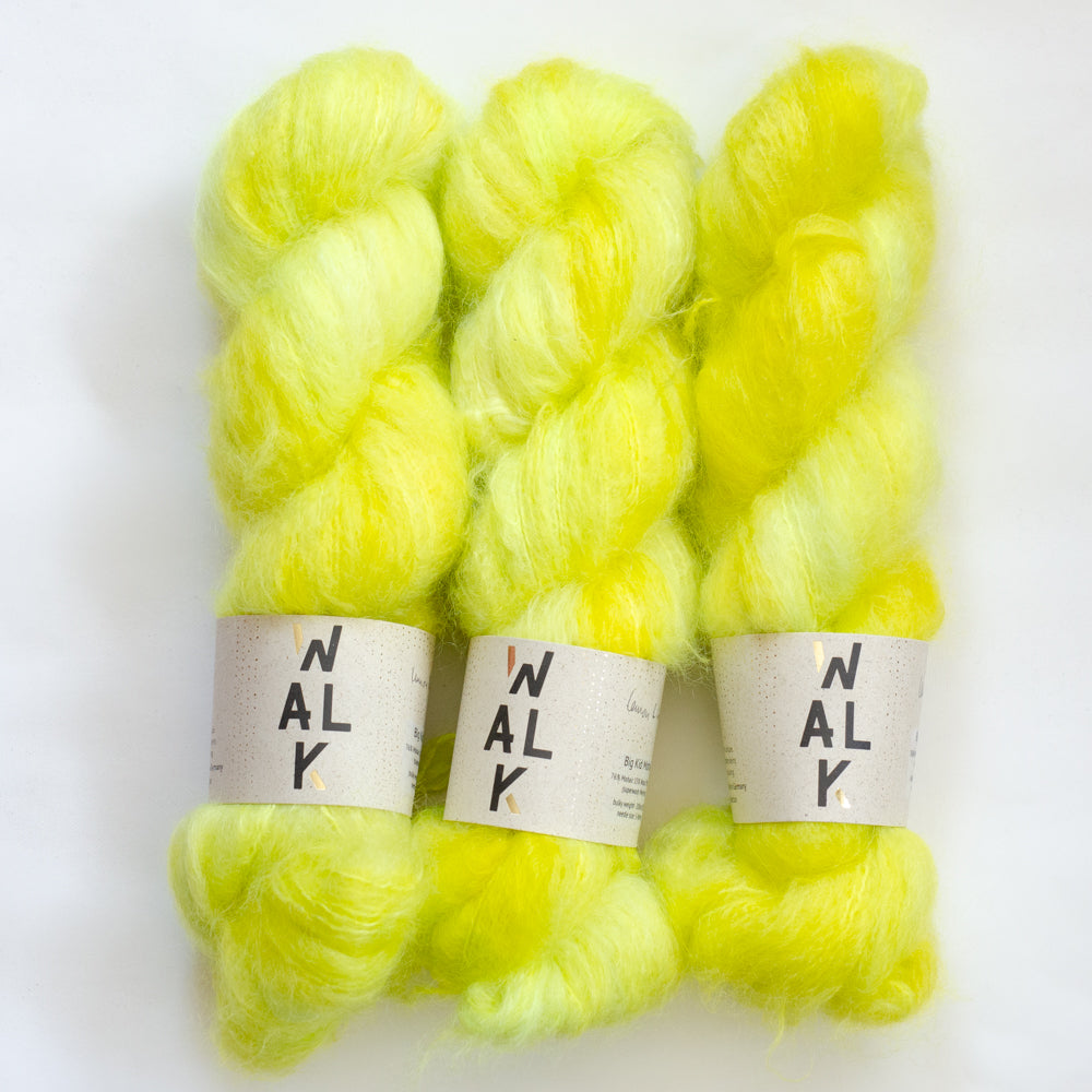 Big Kid Mohair "Lemon &amp; Lime" - ready to ship colors