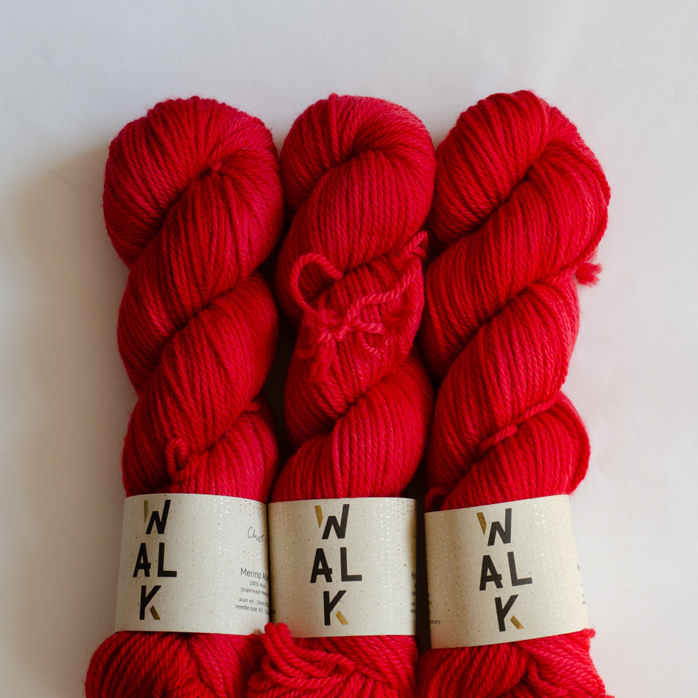 Merino Aran "Cherry" - ready to ship colors