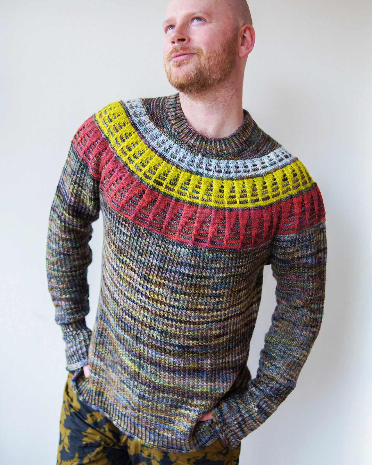 YARN SET &quot;Painting Triangles Sweater&quot;