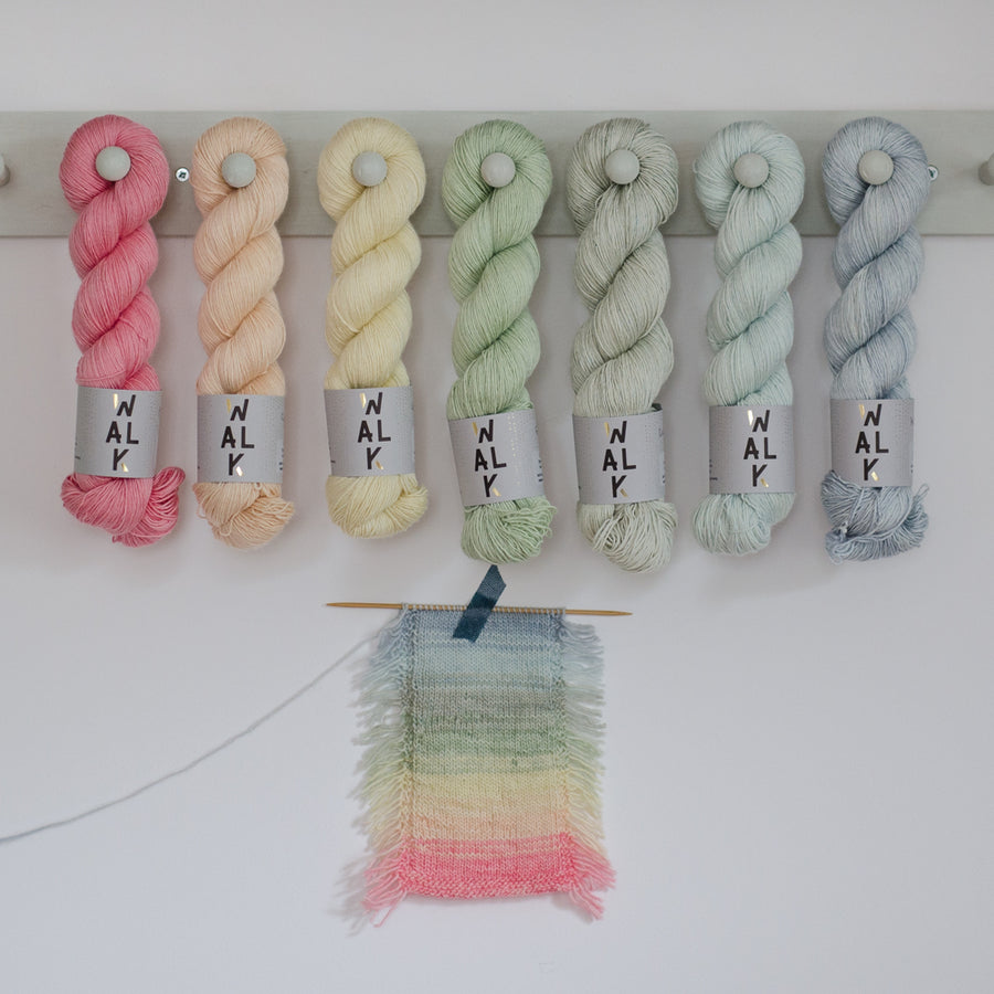 Rainbow fade - different yarn bases